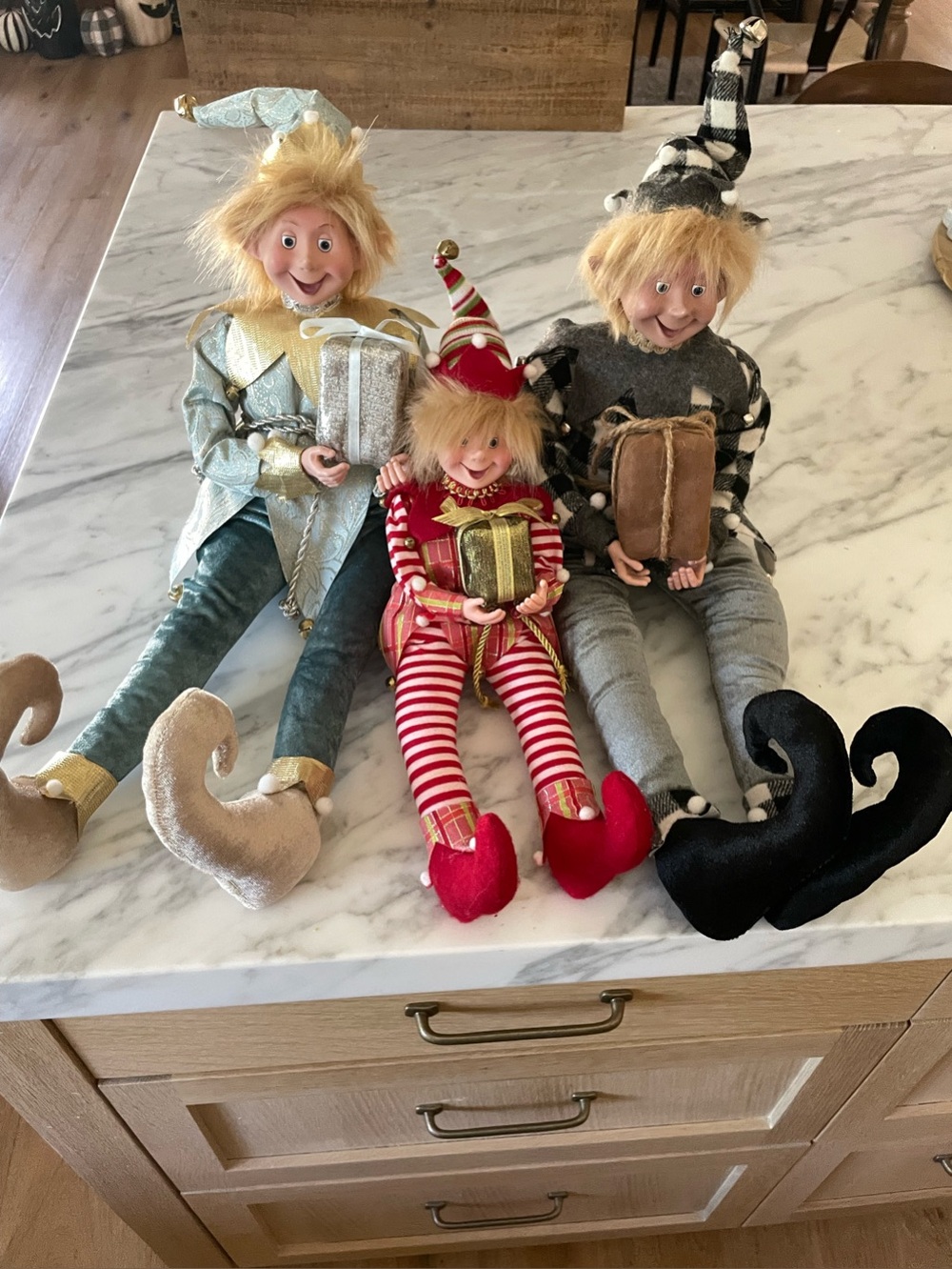 Christmas Elf On the Shelf Pixie Jasper Set Shelf Sitters 26” Posable Unique